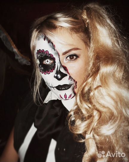 Грим на хэллоуин