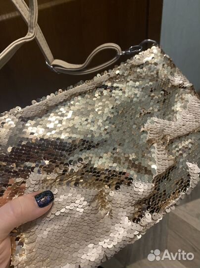 Женская сумка с пайетками