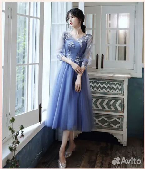 Вечернее платье, платье на выпускной миди 42 - 44