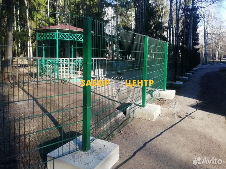 3D, 2D забор из сетки Гиттер, Гостагаевская