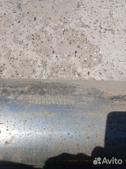 Глушитель задняя часть granta 2190