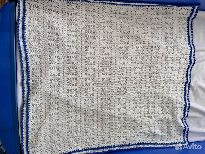 Плед детский вязаный ручная работа