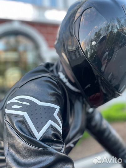 Кожаная мотокуртка Alpinestars