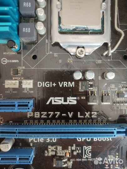 Материнская плата P8Z77-VLX2 с процессором i7 3770