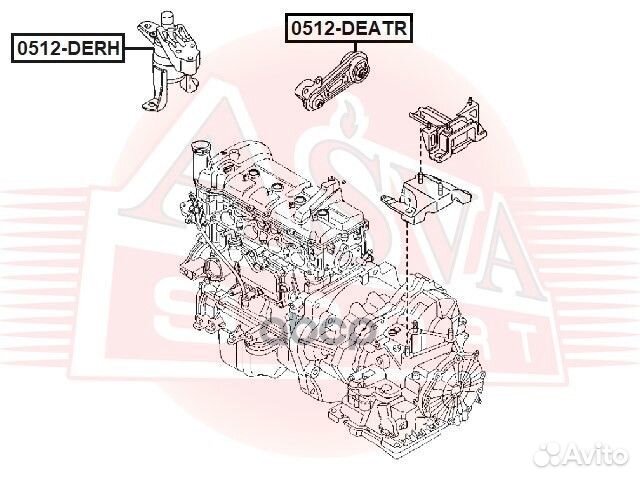 Подушка двигателя 0512deatr asva