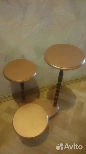 Подставка под цветы деревянная