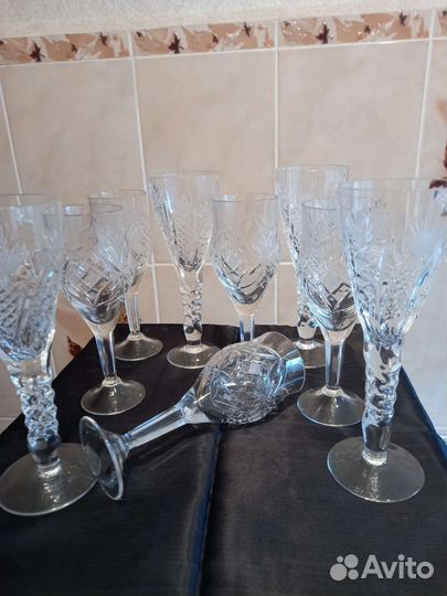 Хрустальные фужеры, рюмки ссср, Гдр