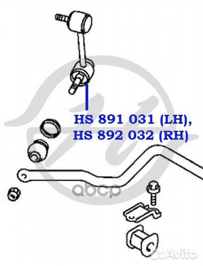 Тяга стабилизатора HS892032 Hanse