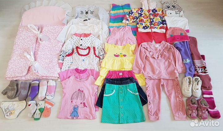 Детские вещи пакетом для девочек 86-94 см