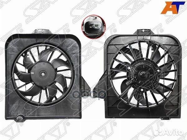 Диффузор радиатора в сборе chrysler voyager/DOD