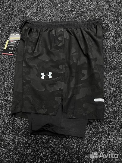 Шорты Under Armour камуфляж с лосинами