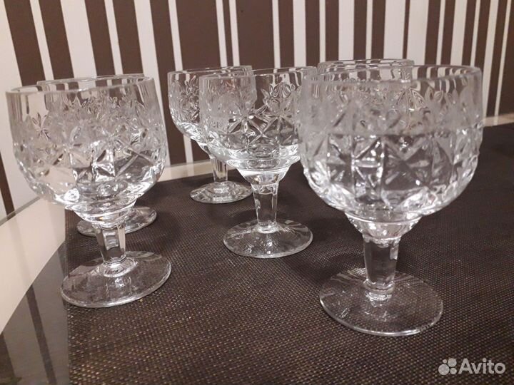 Хрустальные фужеры, стопки СССР