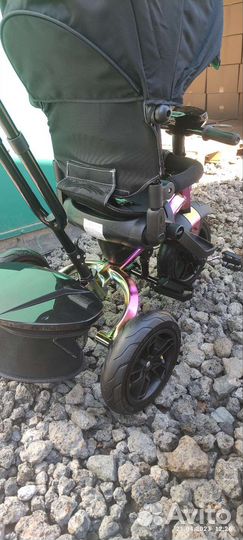 Трёхколёсный велосипед коляска city ride lunar