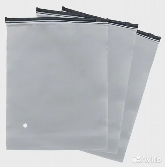 Пакет зип для маркетплейсов с бегунком 25х30х60