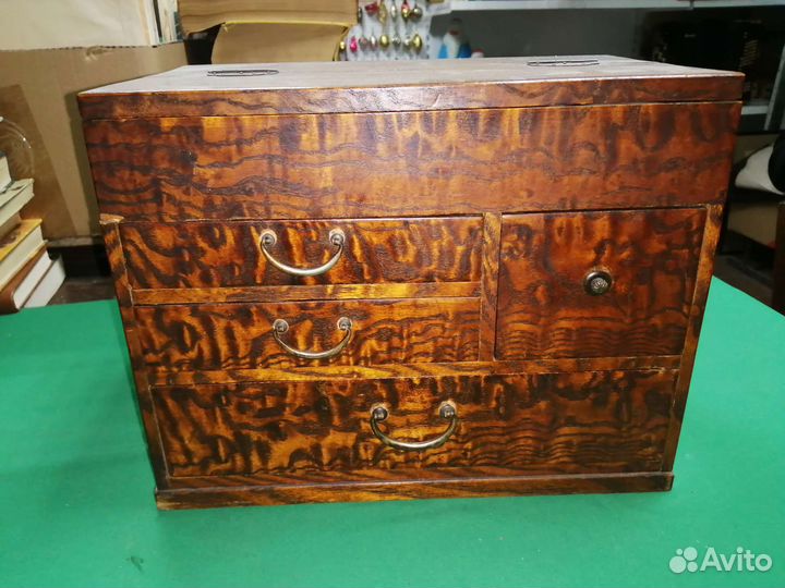 Шкатулка деревянная старинная