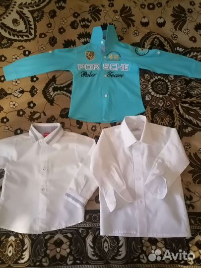 Рубашки на мальчика 2-3 г (3 шт)