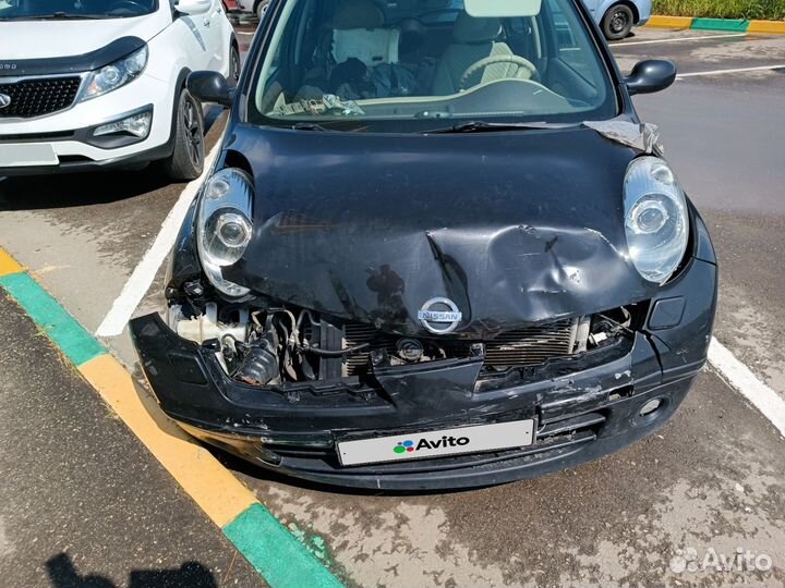 Nissan Micra 1.2 AT, 2006, битый, 100 000 км