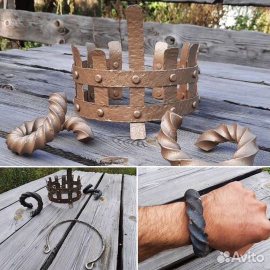 Кованая корона и браслеты