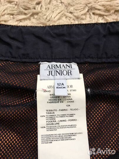 Летние стильные подростковые шорты Armani Junior