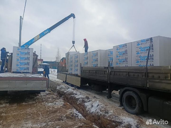 Газобетон с завода Бонолит