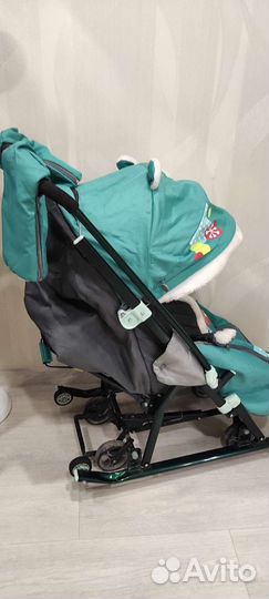 Детские санки коляска ника