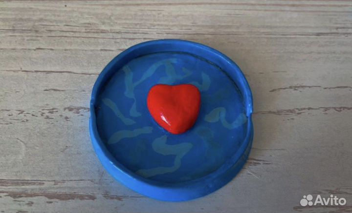 Тарелочки из глины декоративные