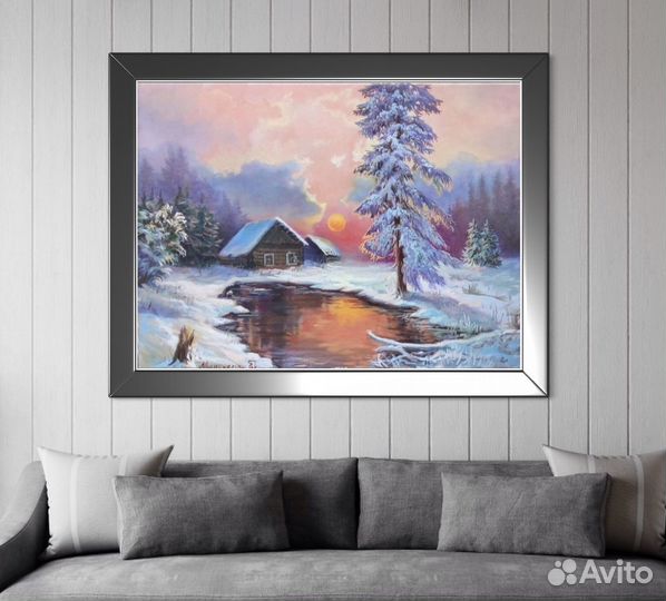 Картина в подарок.Новогодняя сказка