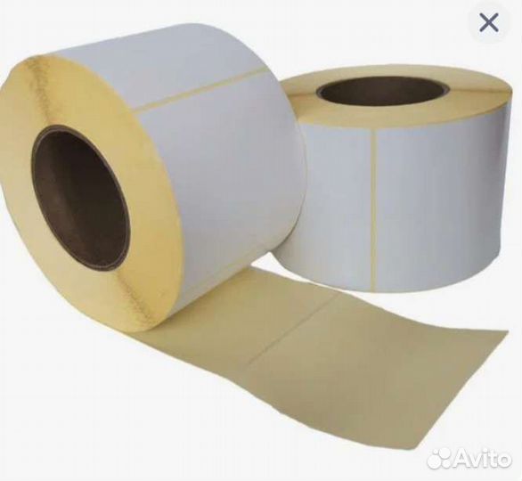 Термоэтикетки 100х100 мм самоклеящаяся