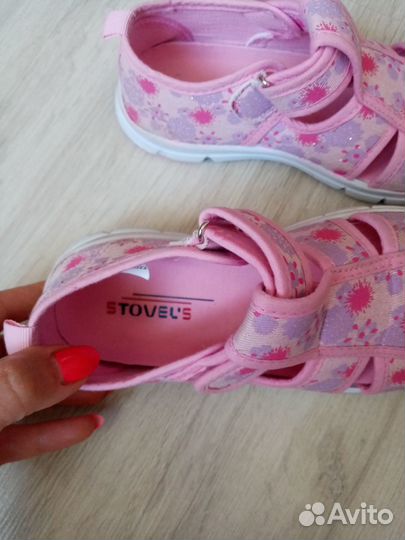 Сандалии текстильные для девочки 32 размер