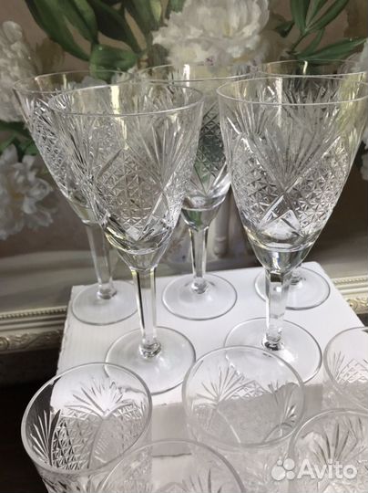 Фужеры, стаканы хрусталь СССР