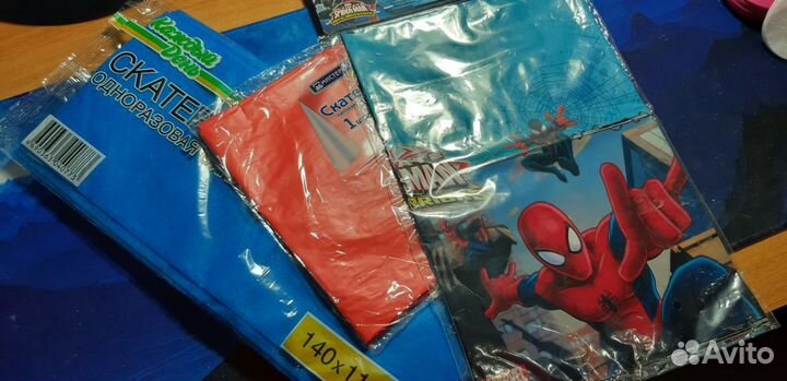 Праздничная атрибутика с Человеком Пауком