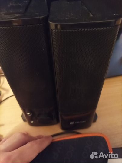 Колонки, мышка, коврик и клавиатура