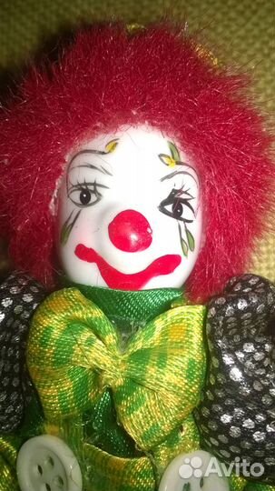 Клоун форфор, текстиль