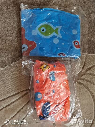 Круг, очки, жилет, нарукавники для плавания