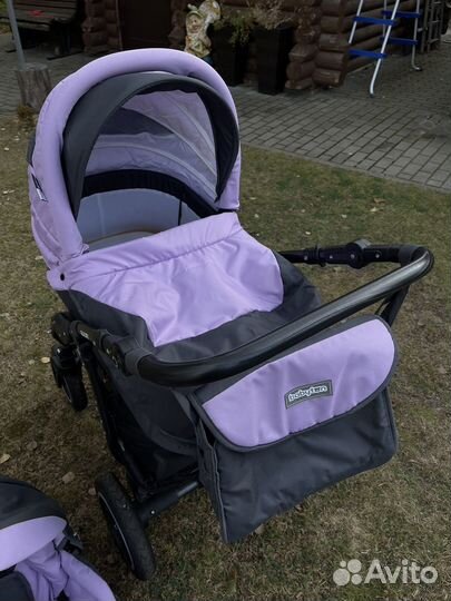 Коляска 2 в 1 babyton rocky purple