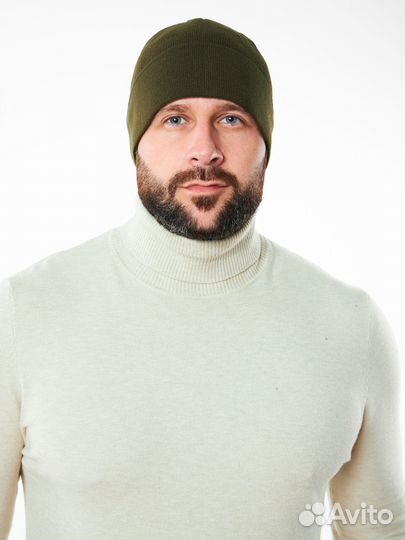 Шапка стильная осенняя зимняя болотная,чёрная