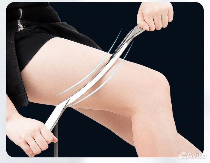 Блэйд/скребок для массажа гуаша стальной