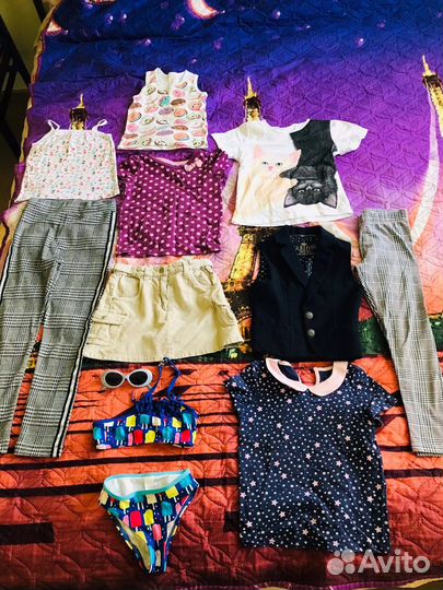 Фирменные вещи пакетом на 4-7 лет. Смотреть фото