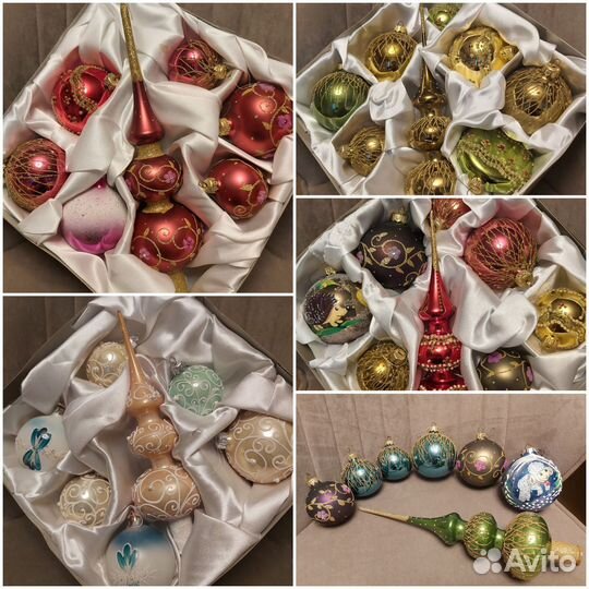 Елочные игрушки из стекла