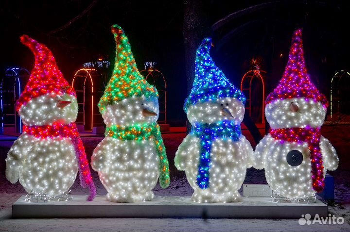 Светящиеся фигуры и светодиодные декорации