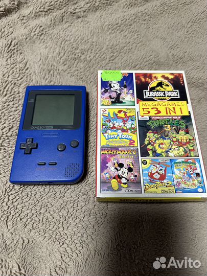 Game boy pocket в оригинальном корпусе с играми