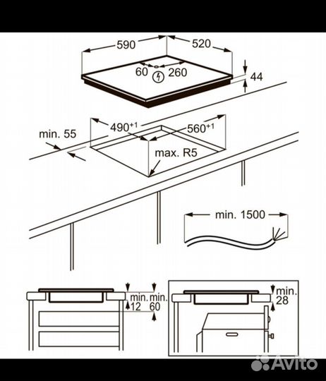 Варочная панель индукционная Электролюкс