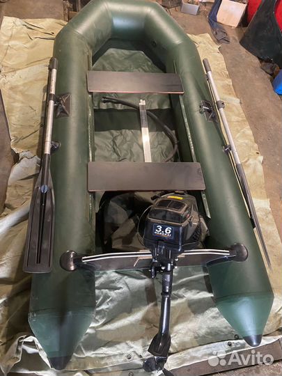 Надувная лодка с мотором б/у