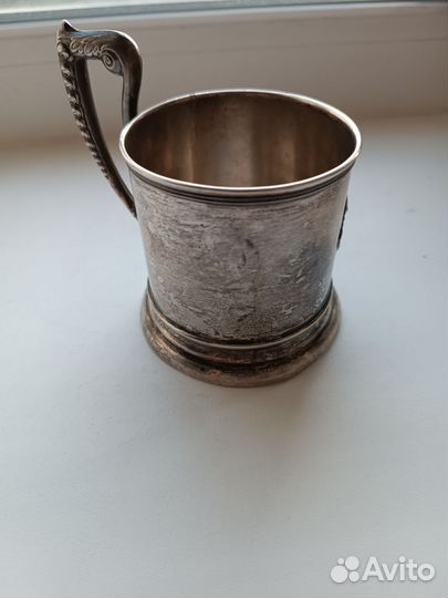 Подстаканник серебро 875