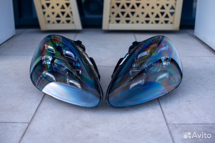 Светодиодные фары на Порше Кайен 958, 2010-2014 LE