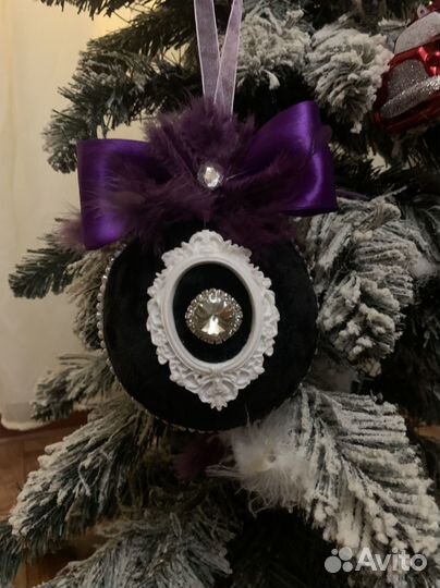 Новогодний шар ручная работа