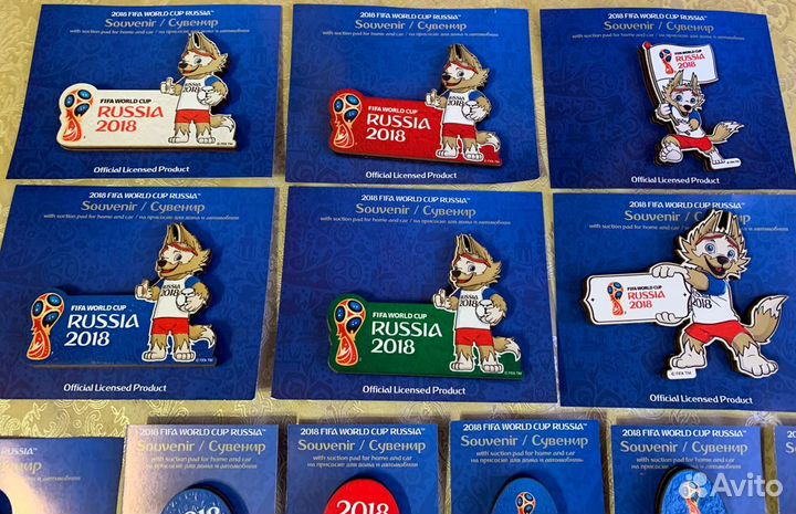 Набор подвесок (12 штук) Fifa. Чемпионат мира 2018