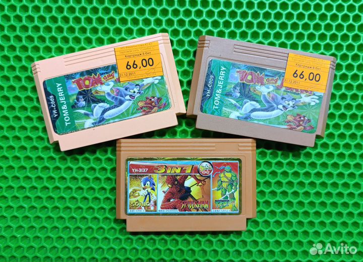 Картриджи Денди 8бит