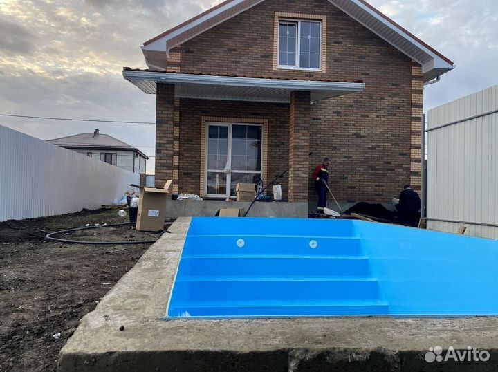 Бассейн из полипропилена 4м*3м*1,5м