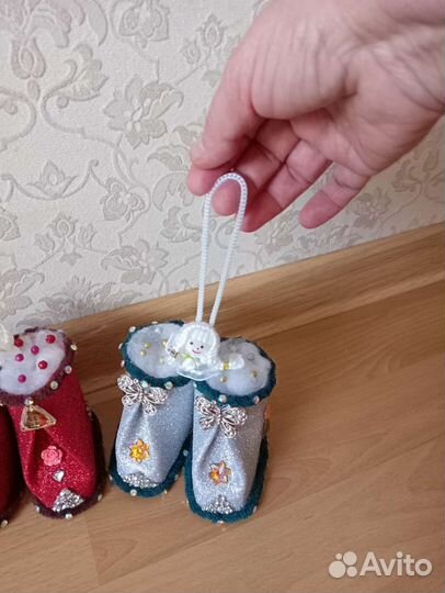 Очаровательные игрушки на ёлку ручной работы
